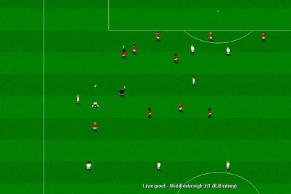Championship Soccer Spielszene im Mittelfeld